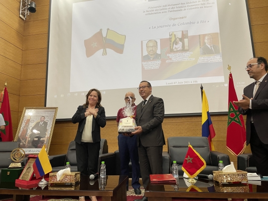 La Embajada de Colombia en Marruecos realizó la celebración de la I Jornada de Colombia en la Universidad Sidi Mohamed Ben Abdellah