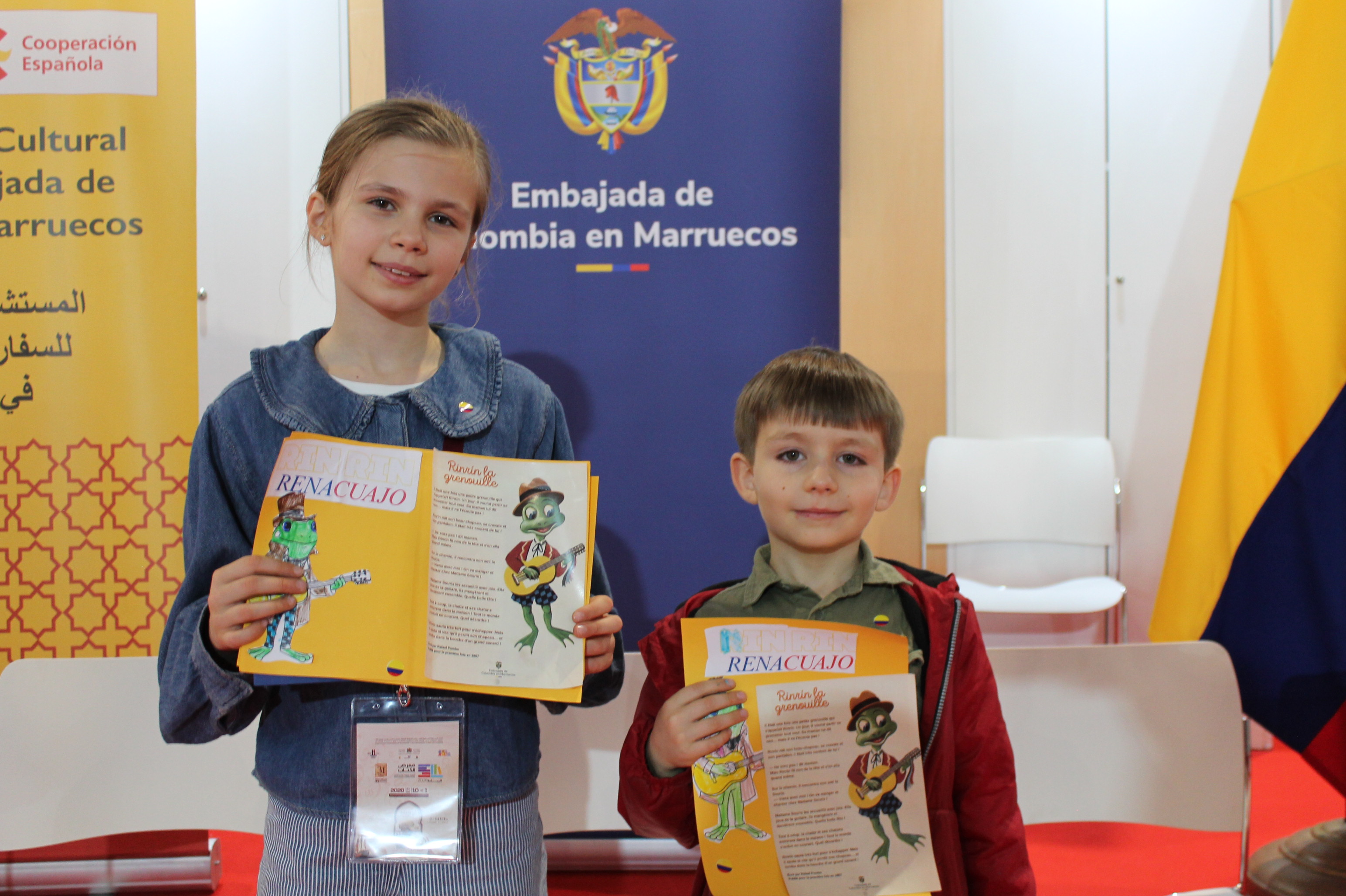 Niños y niñas marroquíes descubren el universo literario de Rafael Pombo en Rabat