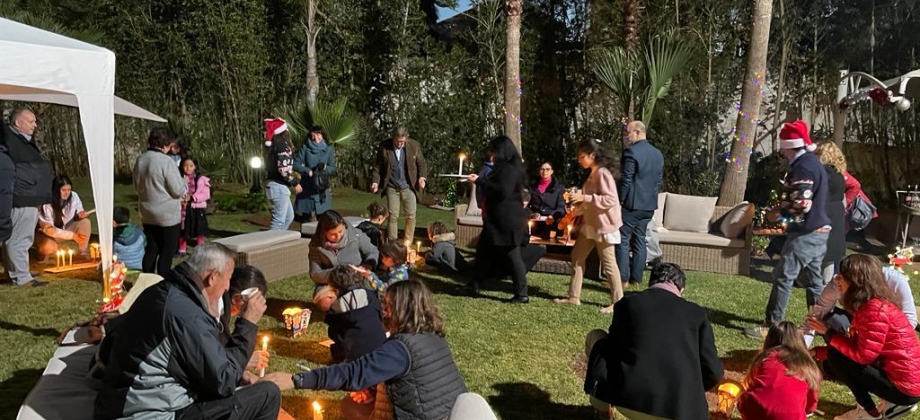 Embajada de Colombia en Rabat celebró el tradicional Día de las Velitas