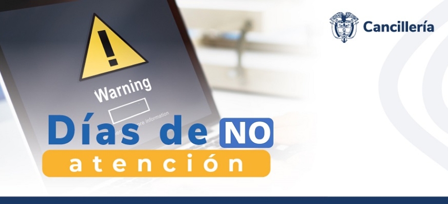 La Embajada de Colombia en Marruecos y su Sección Consular no tendrán atención al público el 1 de mayo de 2024 debido a la celebración del Día Internacional del Trabajo