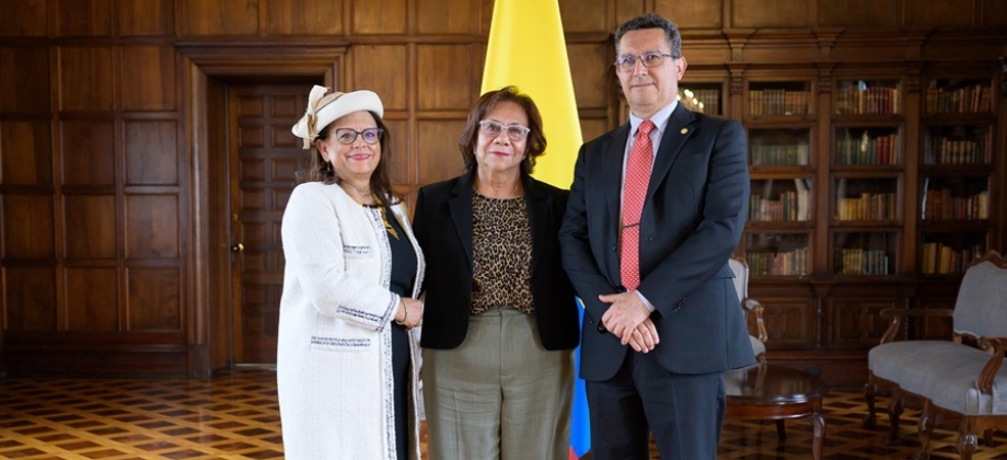 Canciller (E) Rosa Yolanda Villavicencio posesionó a los nuevos embajadores de Colombia en Marruecos y Finlandia