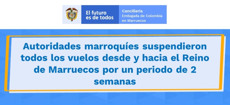 Autoridades marroquíes suspendieron todos los vuelos desde y hacia el Reino de Marruecos