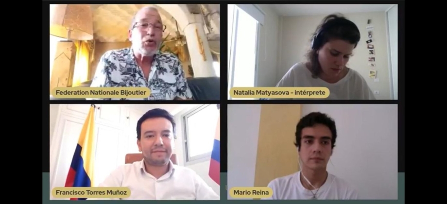 La Embajada de Colombia en Marruecos participó en el evento virtual “Joyería en Marruecos” en el marco de la Semana de la Joyería