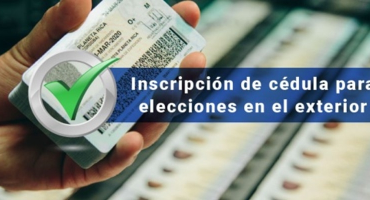 Inscripción de cédula de ciudadanía para elecciones en el exterior  