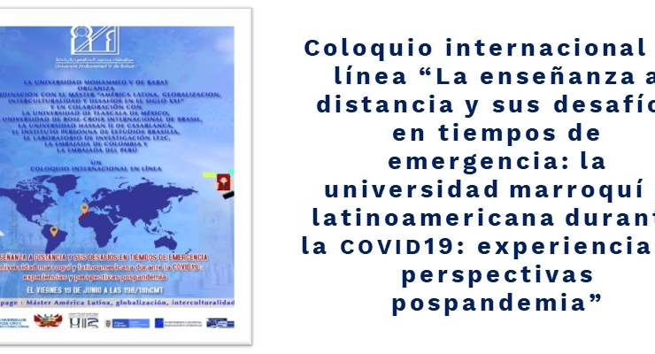 Embajada de Colombia en Marruecos  invita al coloquio internacional sobre la enseñanza a distancia durante el COVID